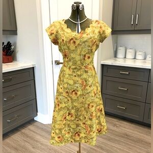 Early 50’s Vintage Cotton day dress - Medium